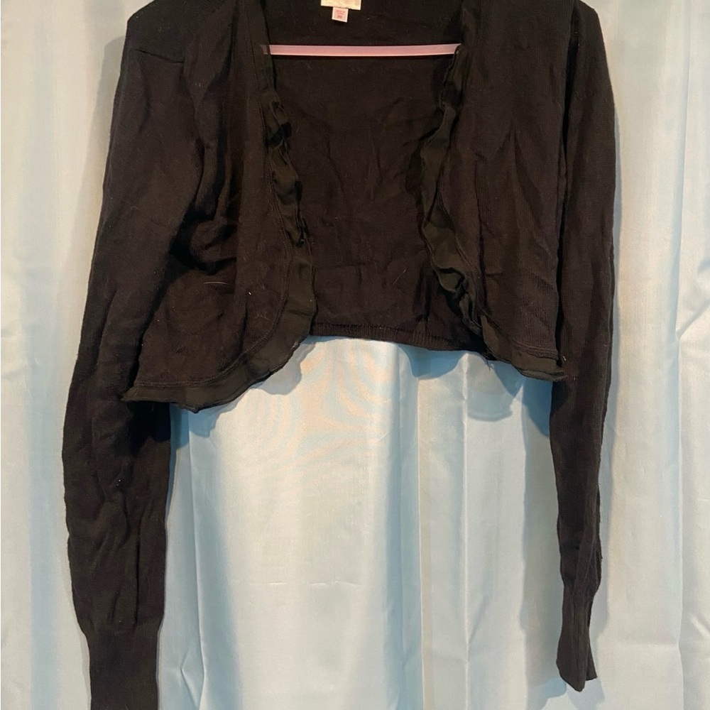 Justice Black Knit Sweater